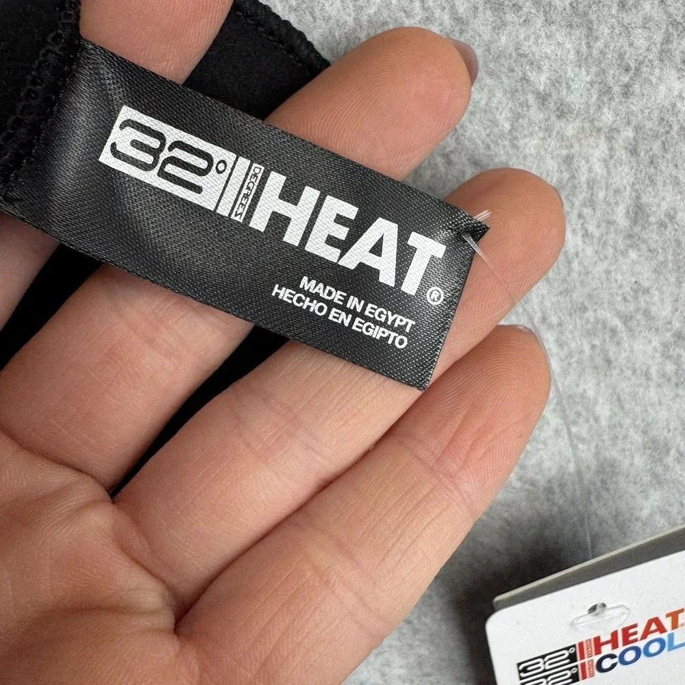 32 Degrees Heat NWT Black Thermal Scarf One Size 90% Polyester Spandex